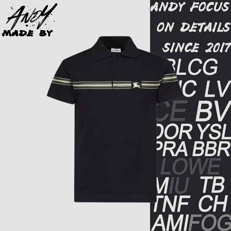 Polo Short-sleeved Shirt With Horizontal Bar And Warhorse Logo Embroidery