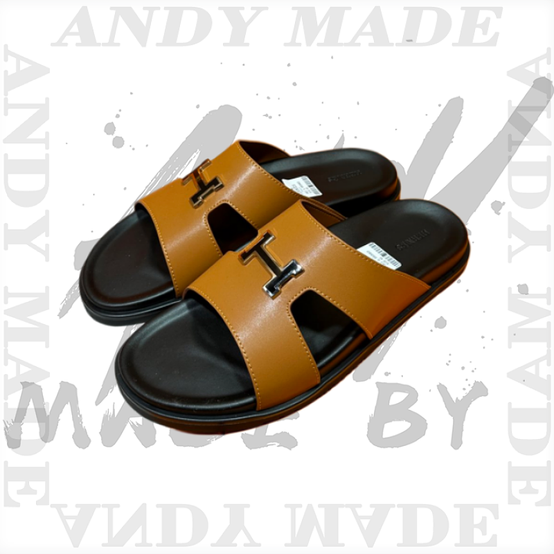 Hermès Oran Cowhide H-shaped SlippersItem ID