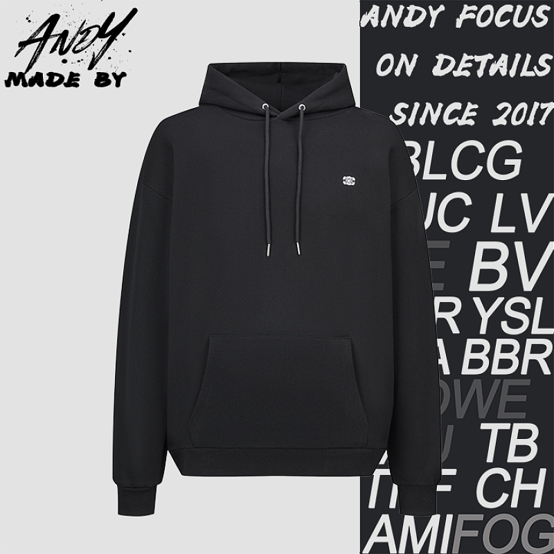 Celine Arc De Triomphe Embroidered Logo Hoodie