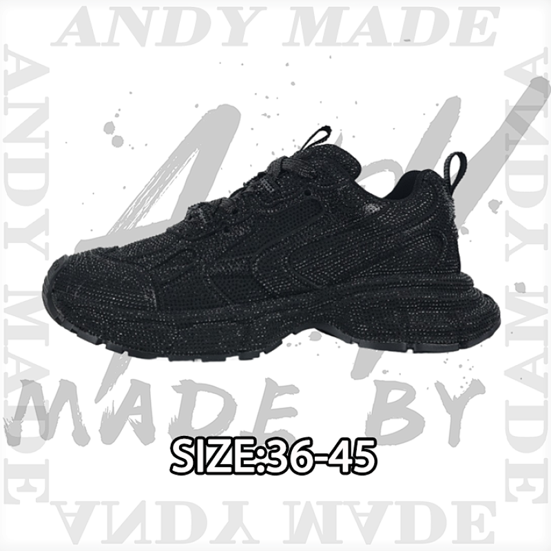 Balenciaga Jogging Series Full Diamond Low-Top Retro Wild Running