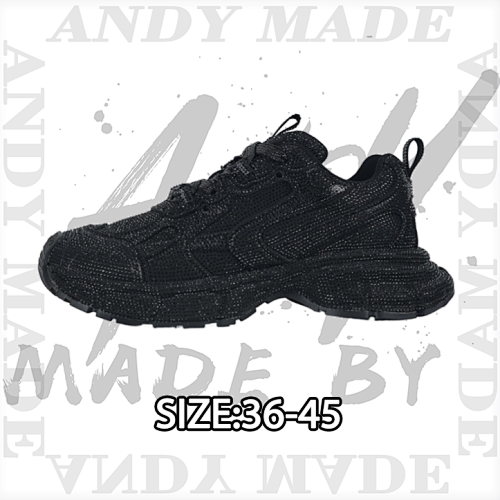 Balenciaga Jogging Series Full Diamond Low-Top Retro Wild Running