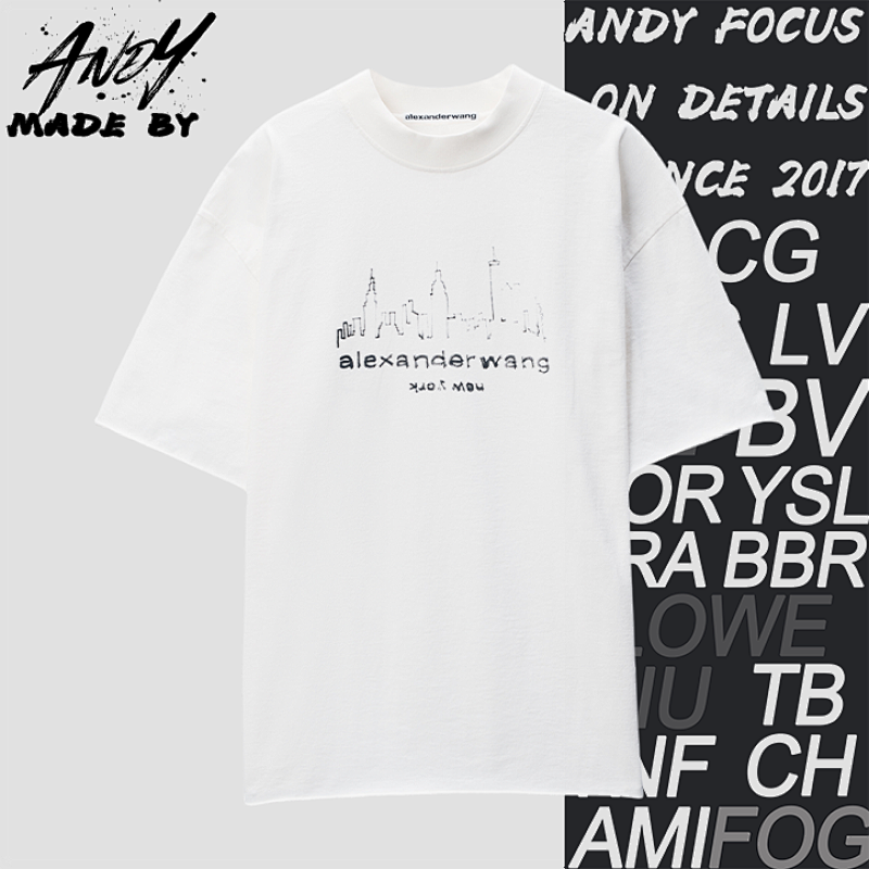 Hand-painted Architectural Short Sleeves