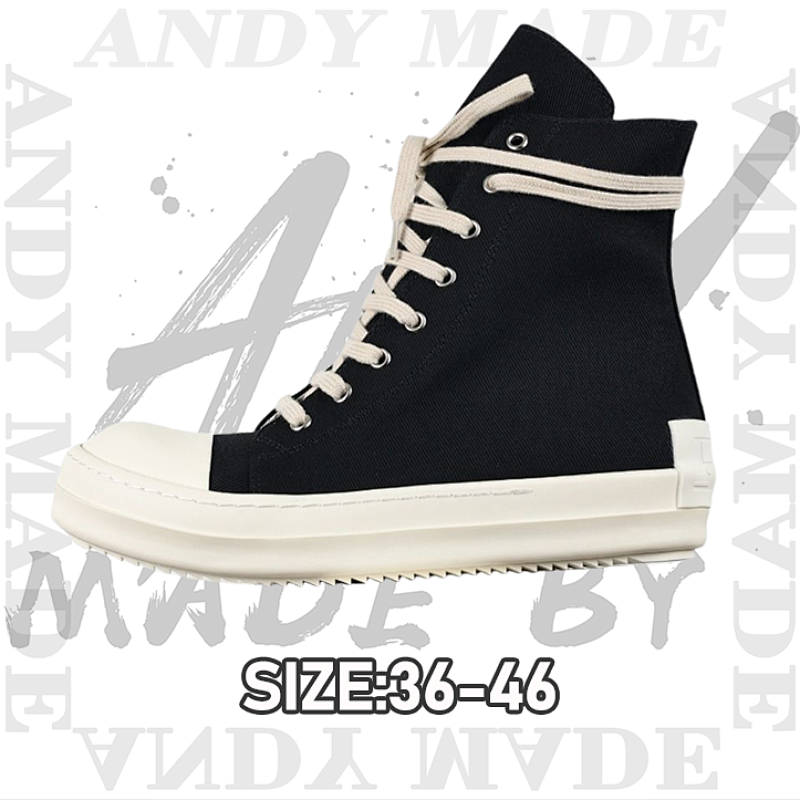 Rick Owens R O Watermelon Head High Top Canvas