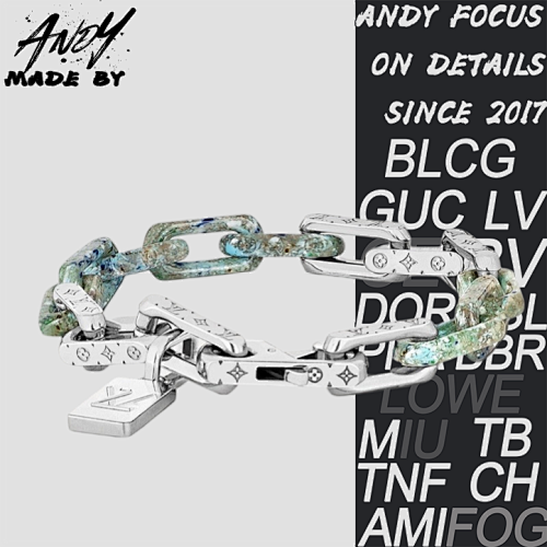 L Resin Chain Bracelet