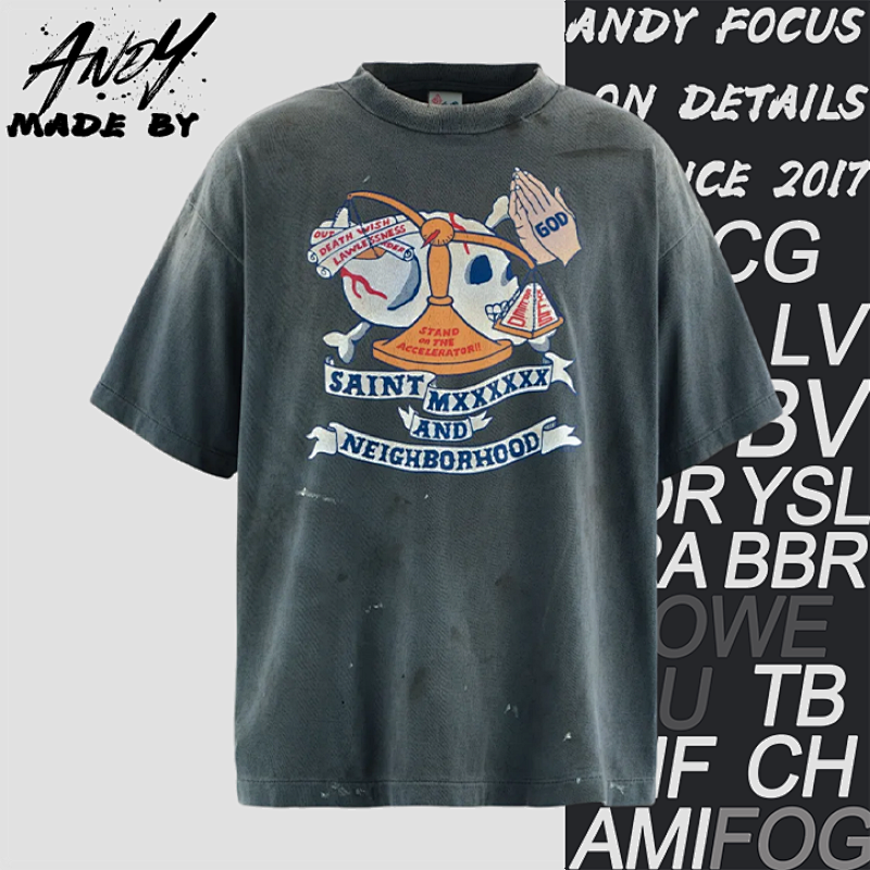 S M Skull And Scales Print Short-sleeved Shirt