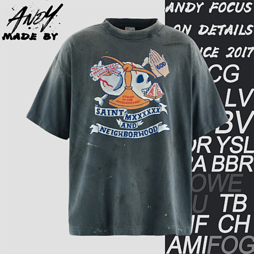 S M Skull And Scales Print Short-sleeved Shirt