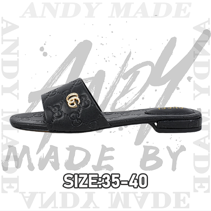 Double G Women's Slippers Black