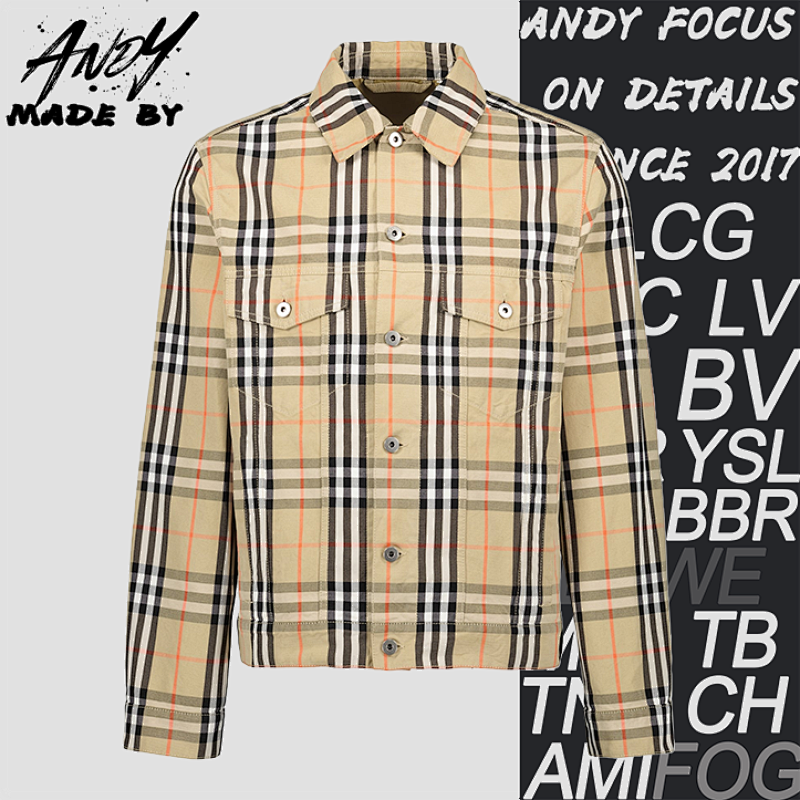 Double-pocket Plaid Jacket