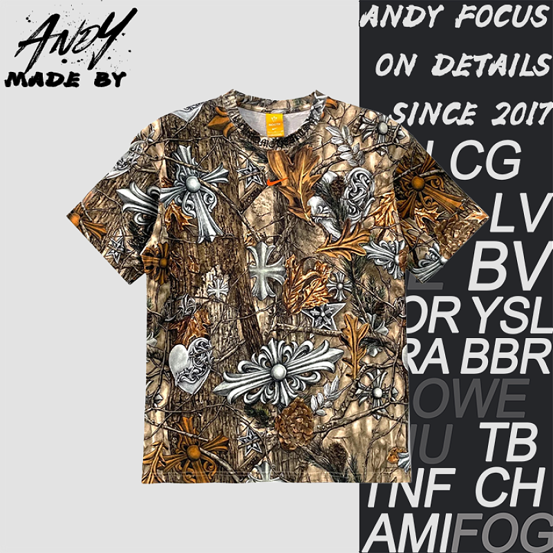 Three-party Co-branded Printed Short Sleeve