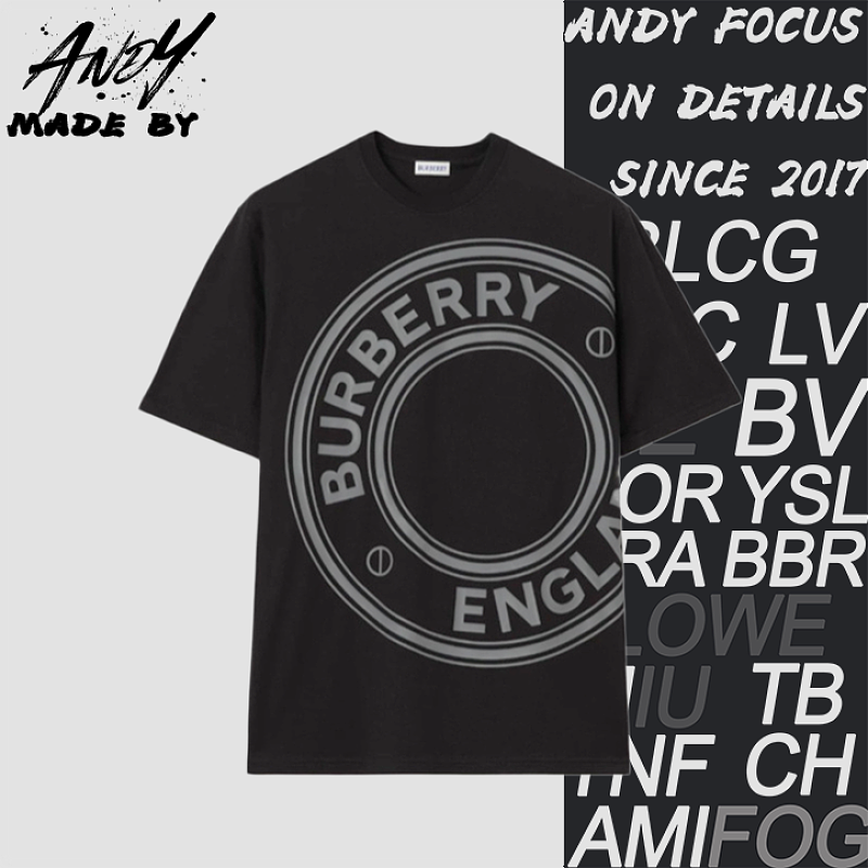 Big Circle Letter Print Short Sleeve