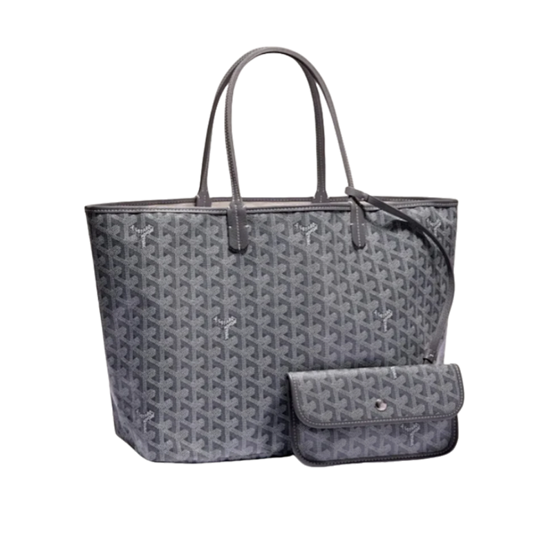 Louis Vuitton Goya Monogram Full-printed Letter Tote Bag Gray