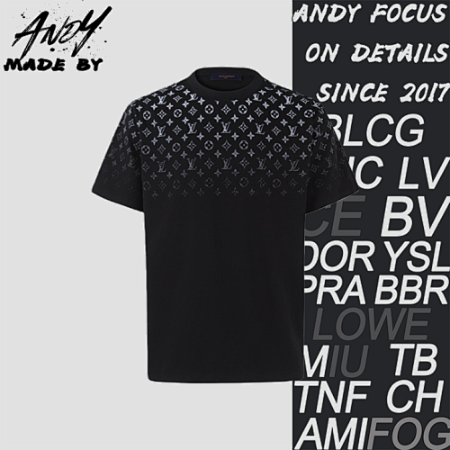 Classic Gradient Cotton Crew Neck Short-Sleeve T-Shirt
