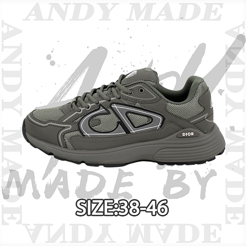 Dior Series Casual Sneakers Dad Shoes Olive Green