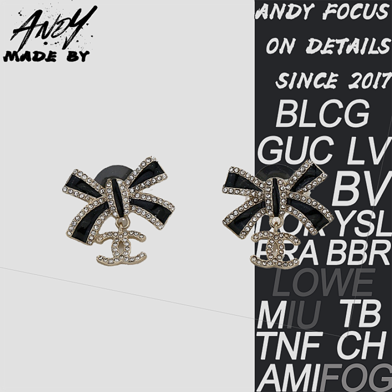Double C Bow Earrings