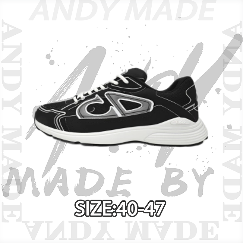 CD Dad Shoes Black And White
