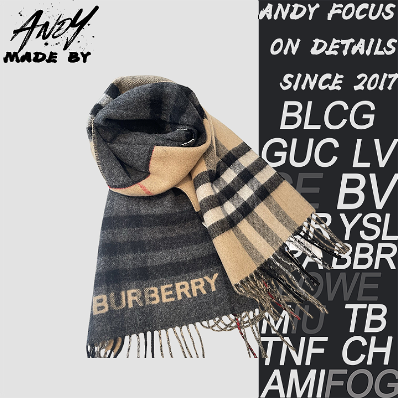 Burberry Colorblock Cashmere Scarf