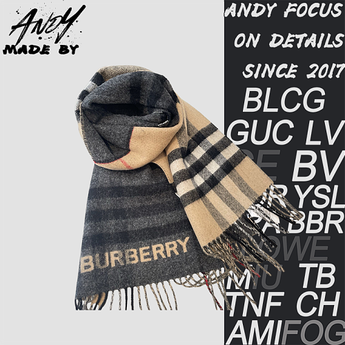 Burberry Colorblock Cashmere Scarf