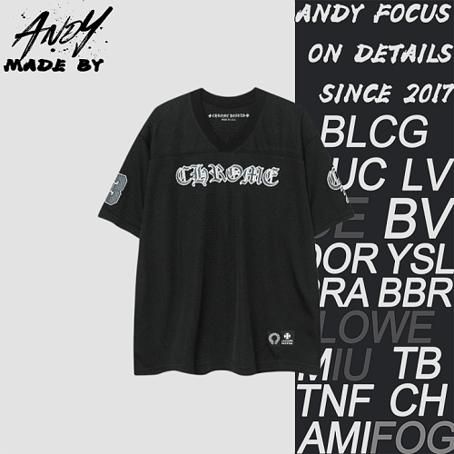 Chrome Hearts CH Glitter Sanskrit Hockey Short Sleeve