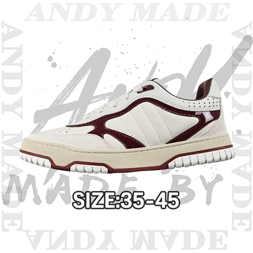 Gucci G Ucci Re-Web Leather SneakersLow-top All-match White Sports Sneakers