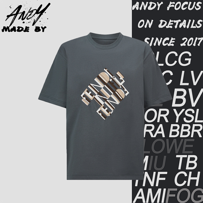 Fendi Embroidered Logo Short-Sleeve T-Shirt