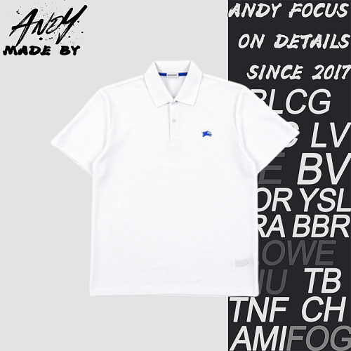 Blue Striped Warhorse Polo Short-sleeved Shirt