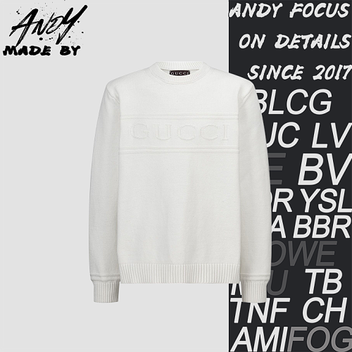 Gucci Letter Jacquard Logo Knit Sweater