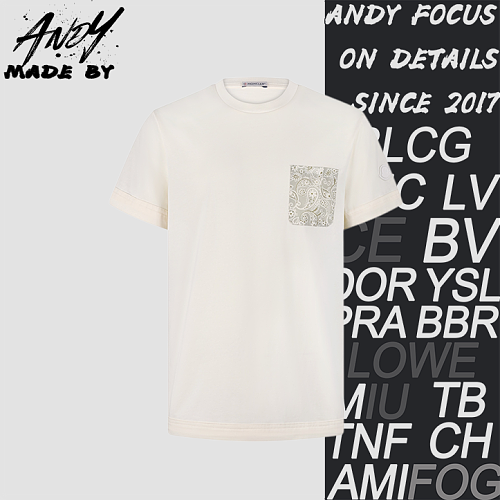 Paisley Print Cotton Short-Sleeve T-Shirt