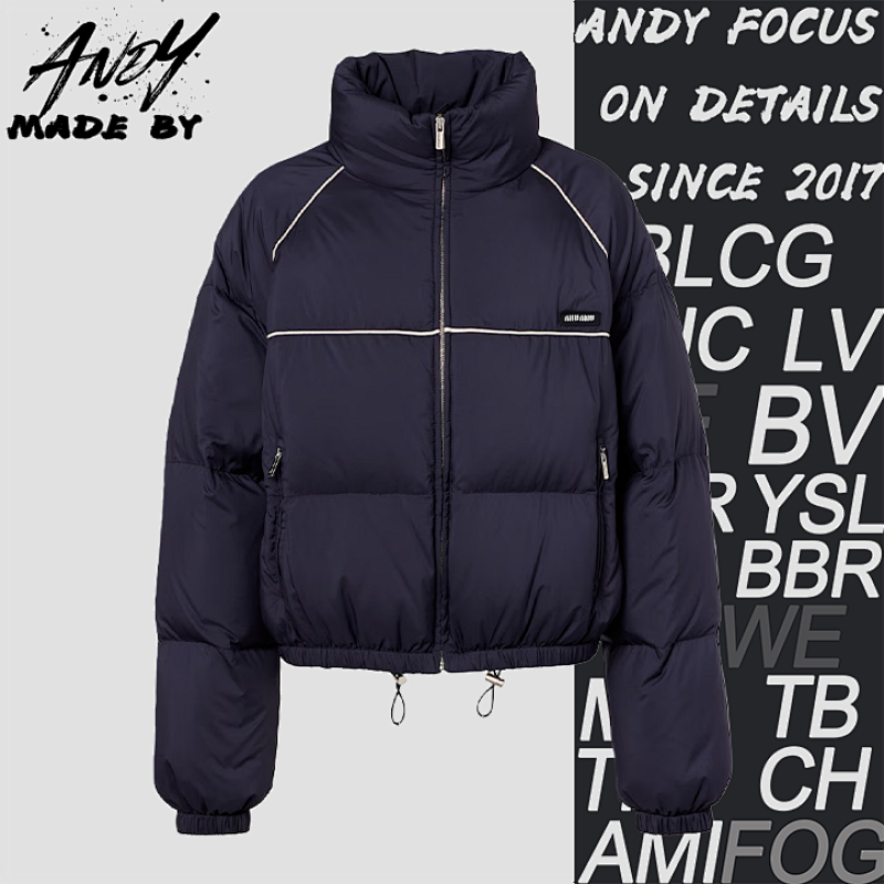 Miu Small Label Strap Short Down Jacket