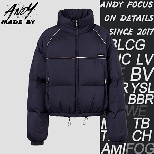 Miu Small Label Strap Short Down Jacket