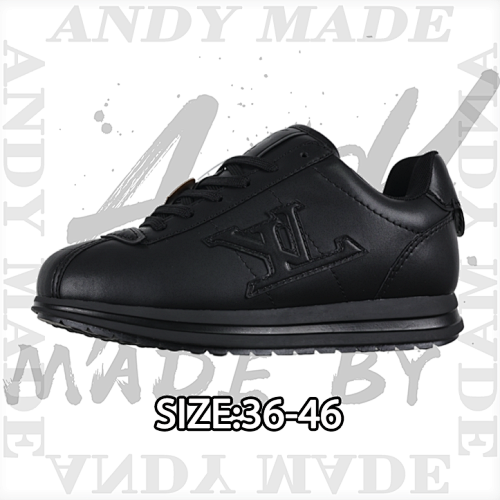 Louis Vuitton Collaboration Low-top Round-toe Lace-up