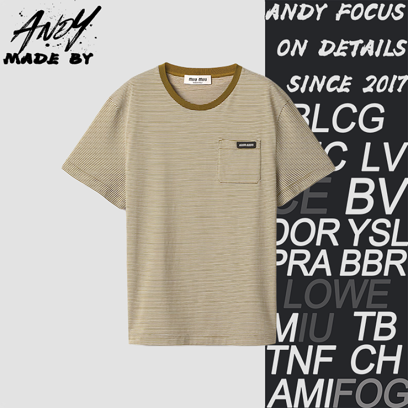Mustard Yellow Striped Collar Short Sleeve