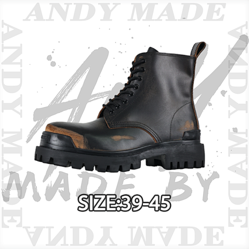 Balenciaga Distressed And Faded Dr. Martens Boots