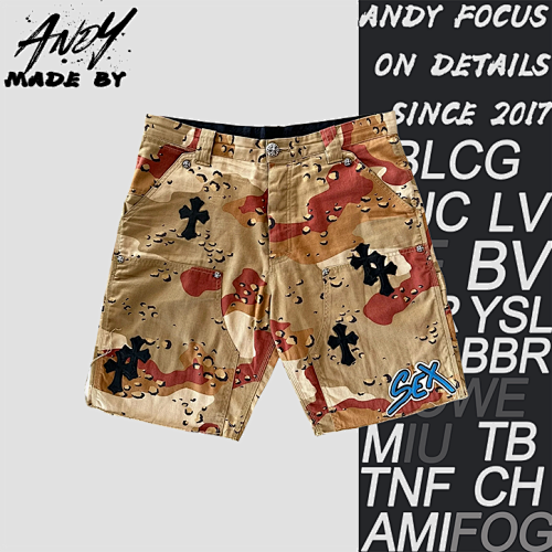 Chrome Hearts CH Camouflage Short Sleeve Shirt