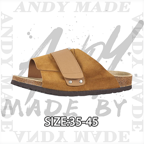 Birkenstock Velcro Half Slippers Camel Color