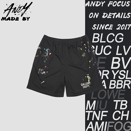 26 Splatter-Paint Mesh Shorts