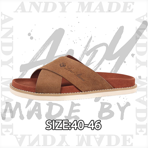 Crisscross Strap Flip-flops Caramel Brown