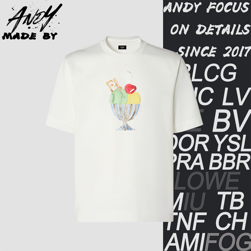 Ice Cream Print Short-sleeve