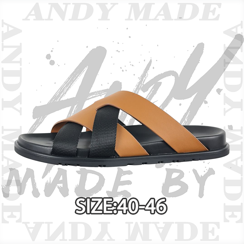 Hermès Calfskin Cross-Woven Strap Flip-Flops Black And Yellow