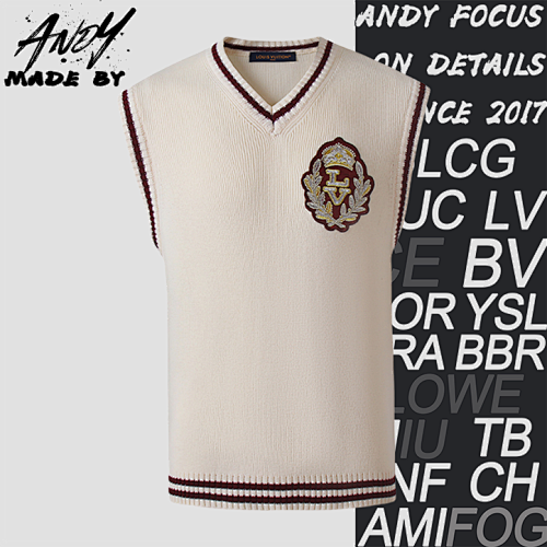 Louis Vuitton L V Embellished Sheep Wool Vest