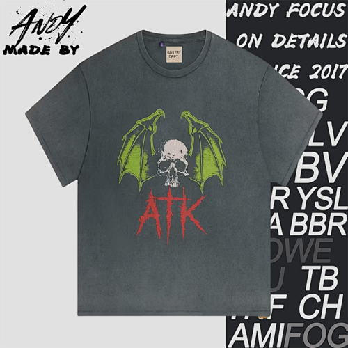G D Skull Bat Print Short Sleeves