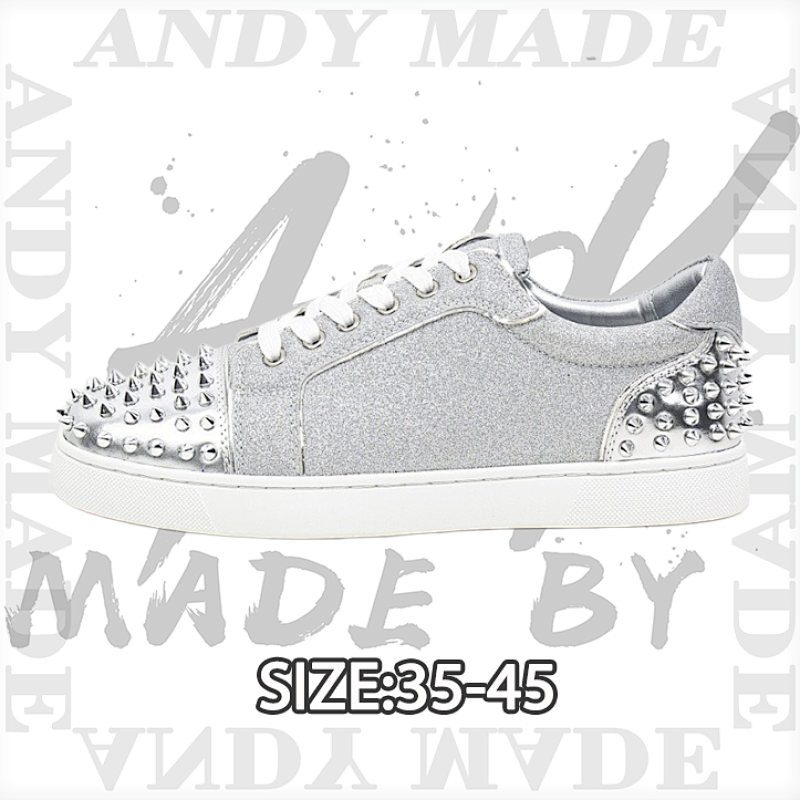 Rhinestone-Laced Casual Sneakers