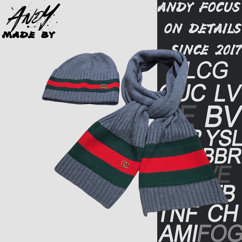 Gucci Scarf And Hat Set
