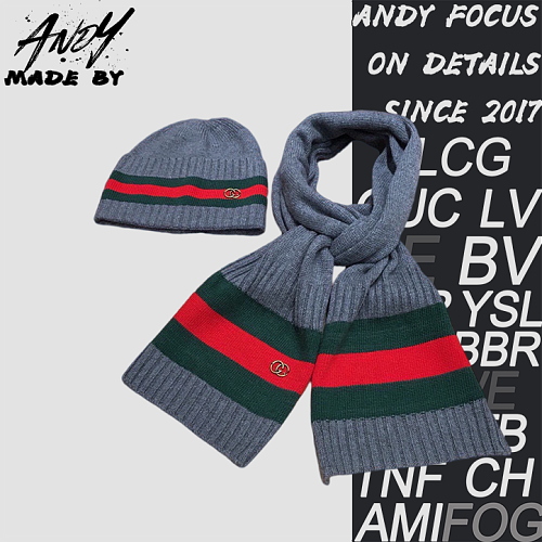 Gucci Scarf And Hat Set