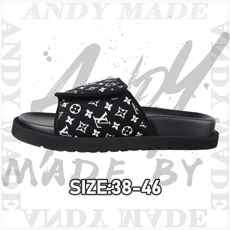 Louis Vuitton Round Head Flip Flops Series