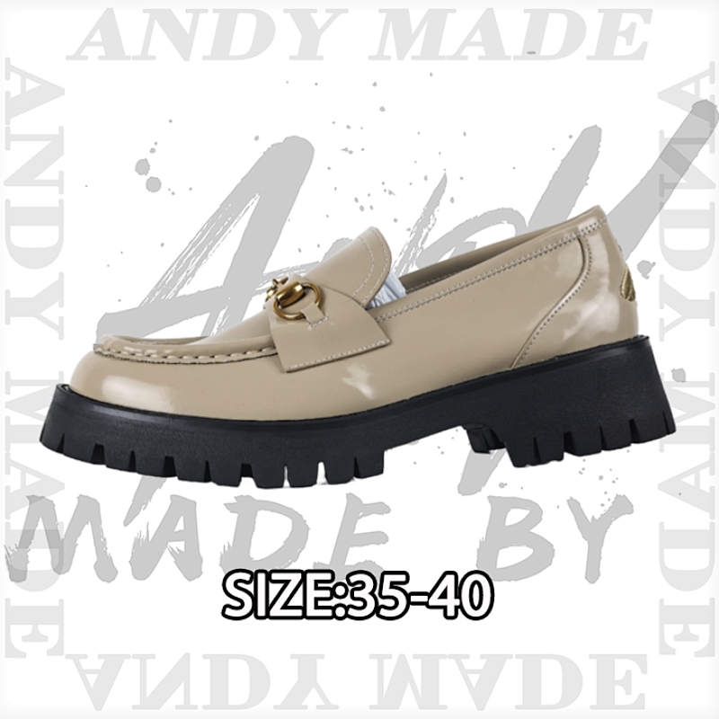 Loafers Made In Guangdong New Horsebit Thick-soled Loafers