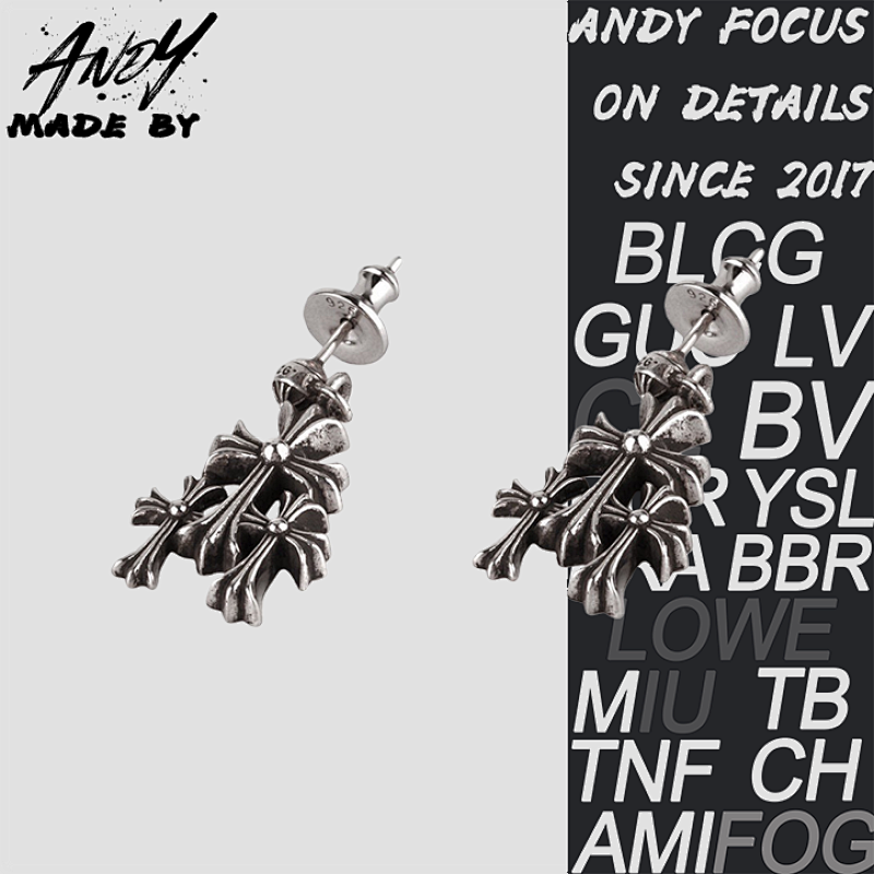 Three Cross Earrings