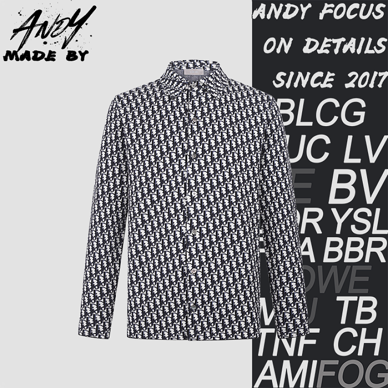 Dior Cotton All-Over Logo Jacquard Jacket Shirt