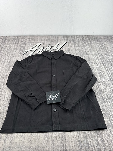 Cotton Long-sleeve Denim Shirt With A Turn-down Collar