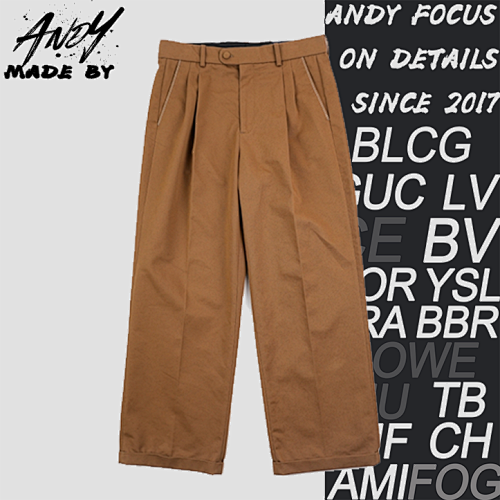 L V Casual Pants In Coffee Color