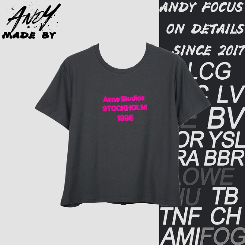Flocked Letter Short Sleeve